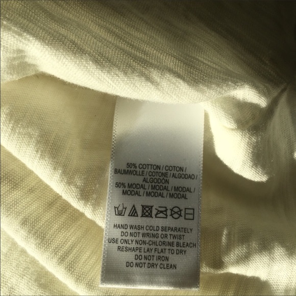 Free People So Easy Tee in Ivory Sz Medium - Picture 6 of 6